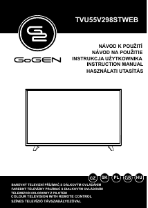 Manual GoGEN TVU55V298STWEB LED Television