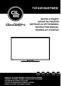 Manual GoGEN TVF43R384STWEB LED Television