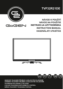 Návod GoGEN TVF32R21DE LED televízor