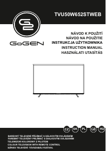 Manual GoGEN TVU50W652STWEB LED Television