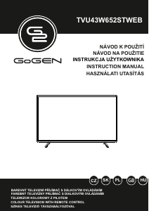 Instrukcja GoGEN TVU43W652STWEB Telewizor LED