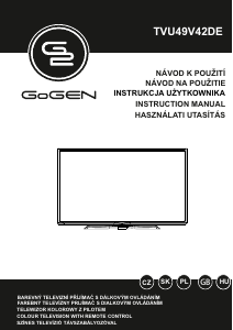 Manual GoGEN TVU49V42DE LED Television