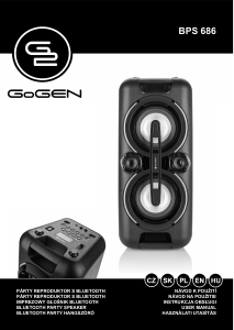 Manual GoGEN BPS 686 Speaker