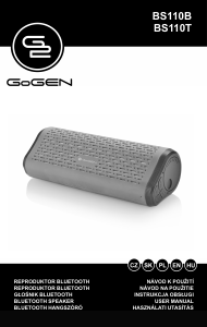 Manual GoGEN BS 110T Speaker