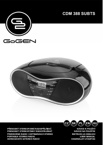 Manual GoGEN CDM 388 SUBTS Stereo-set