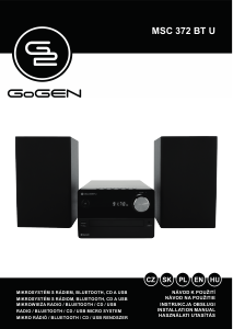 Instrukcja GoGEN MSC 372 BT U Zestaw stereo