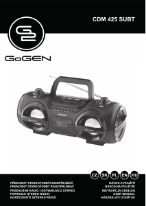 Manual GoGEN CDM 425 SUBT Stereo-set