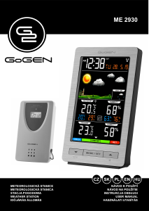 Handleiding GoGEN ME 2930 Weerstation