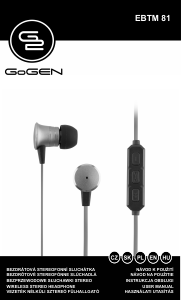Használati útmutató GoGEN EBTM 81R Fejhallgató