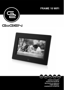 Manual GoGEN FRAME10WIFI Digital Photo Frame