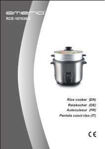 Manual Emerio RCE-107638.5 Rice Cooker