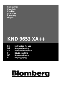 Käyttöohje Blomberg KND 9653 X Jääkaappipakastin