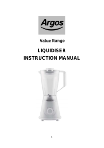 Handleiding Argos XJ-10402 Blender