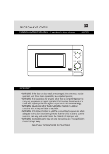 Manual Argos MM717CNF-PM Microwave