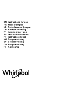 Manuale Whirlpool WEI 9FF LR WH Cappa da cucina