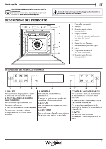 Manuale Whirlpool W7 OS4 4S1 P BL Forno