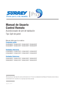 Manual de uso Surrey 538GAQ1201F Aire acondicionado