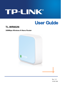 Handleiding TP-Link TL-WR802N Router