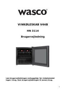 Brugsanvisning Wasco V44B Vinkøleskab