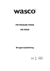 Brugsanvisning Wasco F86W Fryser