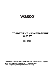 Brugsanvisning Wasco W612T Vaskemaskine