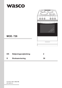 Bruksanvisning Wasco M726 Spis