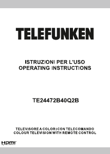 Handleiding Telefunken TE24472B40Q2B LCD televisie