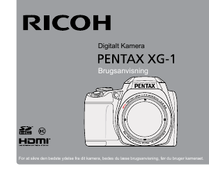 Brugsanvisning Pentax XG-1 Digitalkamera
