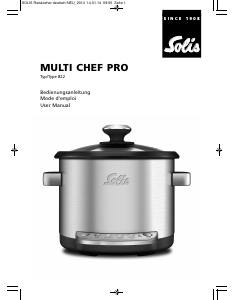 Handleiding Solis 822 Multi Chef Pro Rijstkoker