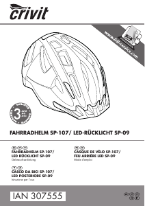 Bedienungsanleitung Crivit IAN 307555 Fahrradhelm