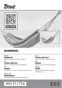 Manual Crivit IAN 311754 Hammock