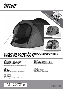 Manual de uso Crivit IAN 297016 Carpa de campaña