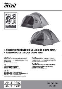 Handleiding Crivit IAN 311982 Tent