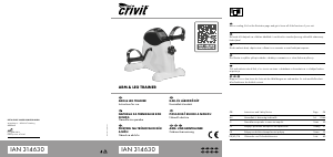 Manual Crivit IAN 314630 Exercise Bike