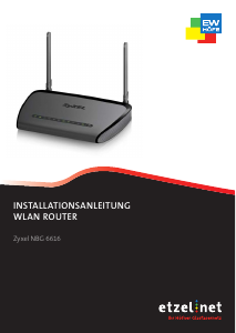 Bedienungsanleitung ZyXEL NBG6616 (etzelnet) Router