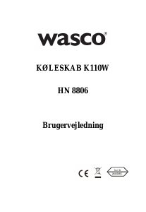 Brugsanvisning Wasco K110W Køleskab
