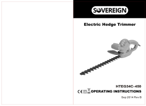 Manual Sovereign HTEG34C-450 Hedgecutter