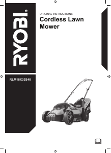 Manual Ryobi RLM18X33S40 Lawn Mower