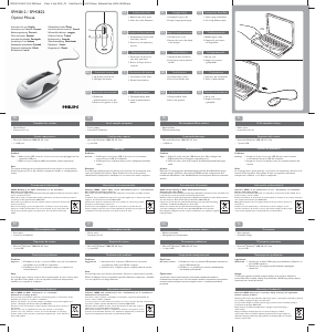 Kullanım kılavuzu Philips SPM3812 Fare