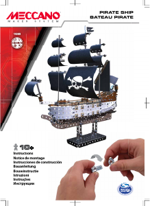 Manual Meccano set 14309 STEM Pirate ship