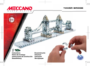 Manual Meccano set 15304 STEM Tower Bridge