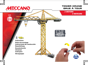 Manual Meccano set 15308 STEM Tower crane