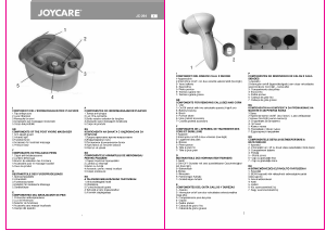 Manuale Joycare JC-264 Pediluvio