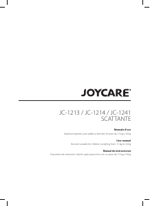 Handleiding Joycare JC-1213 Scattante Autostoeltje