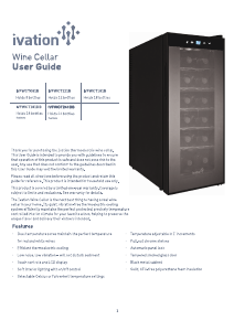 Manual Ivation IVFWCT181B Wine Cabinet