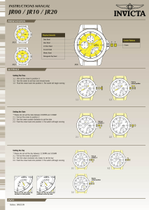 Manual Invicta Coalition Forces 30377 Watch