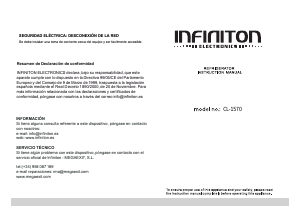 Manual de uso Infiniton CL-1570 Refrigerador