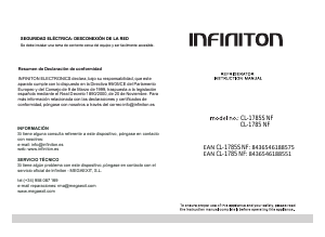 Manual de uso Infiniton CL-1785S NF Refrigerador