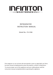 Handleiding Infiniton FG-1566 Koel-vries combinatie