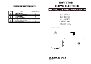 Manual de uso Infiniton CAS3HV30L Calentador de agua